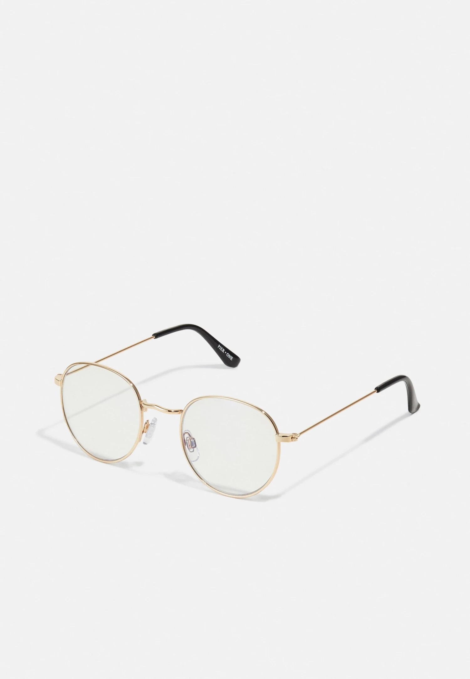 Pier One Unisex - Brillen Met Blauwlichtfilter -Gold- Coloured