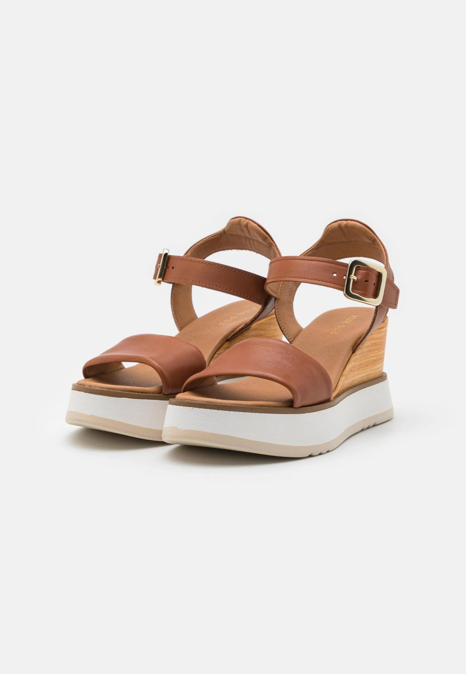 Pier One Leather - Sandalen Met Plateauzool - Cognac - Afbeelding 3