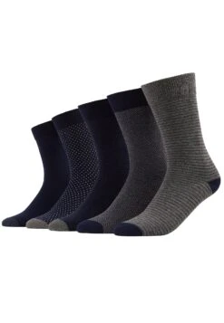 Pier One 5 Pack - Sokken - Dark Blue/Mottled Grey