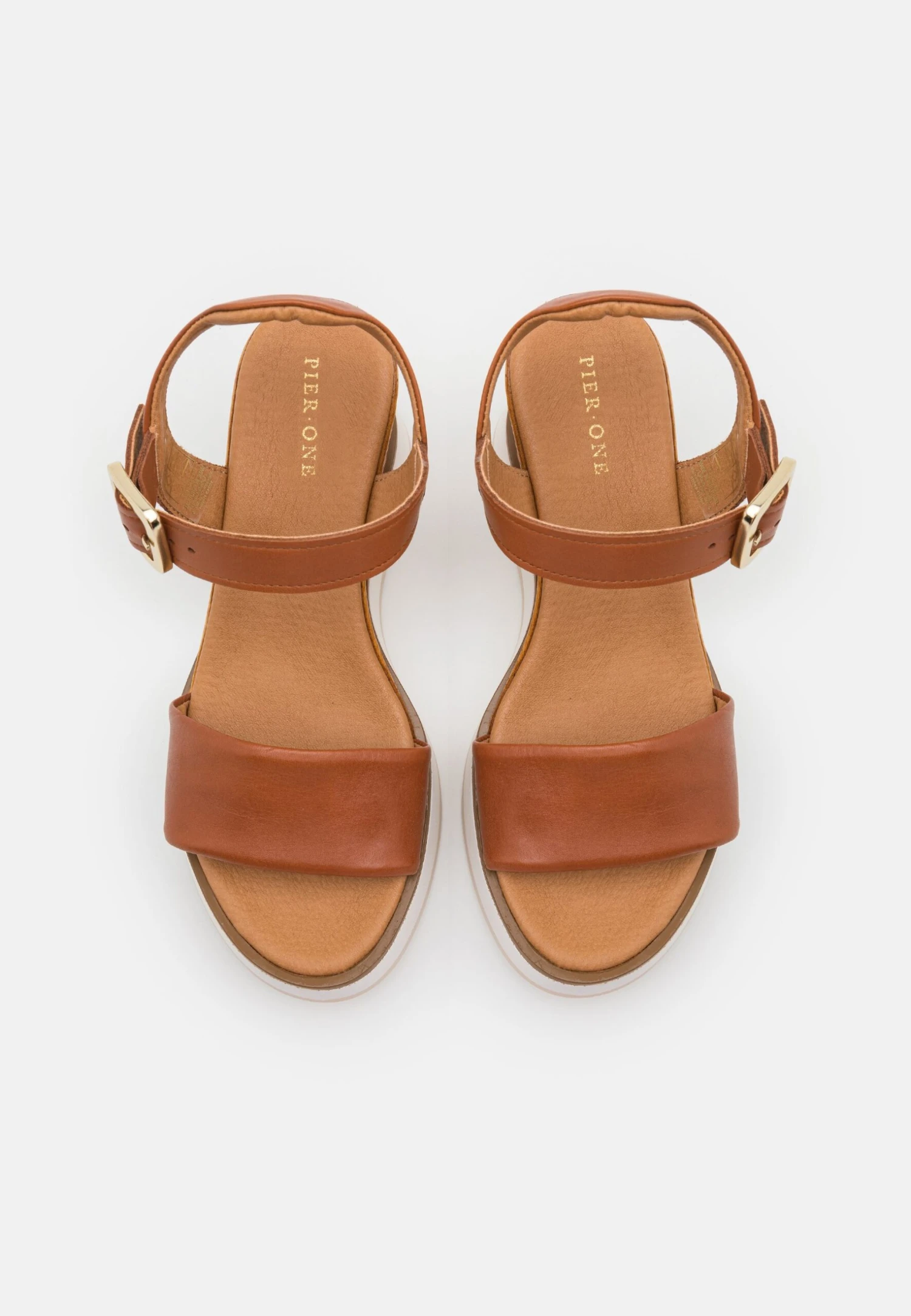 Pier One Leather - Sandalen Met Plateauzool - Cognac - Afbeelding 6