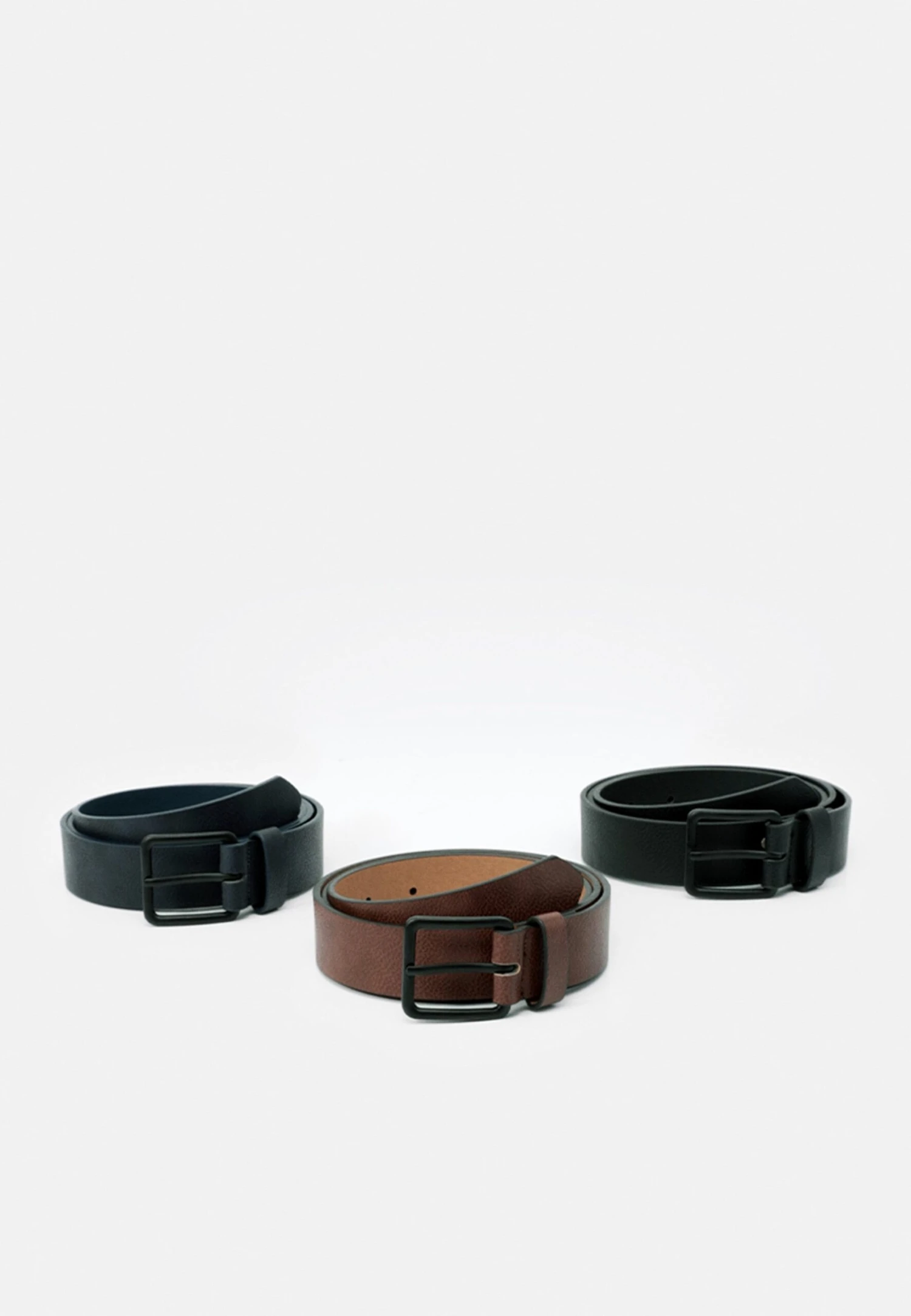 Pier One 3 Pack - Riem - Black - 802_Brown - 702_Dark Blue - 503