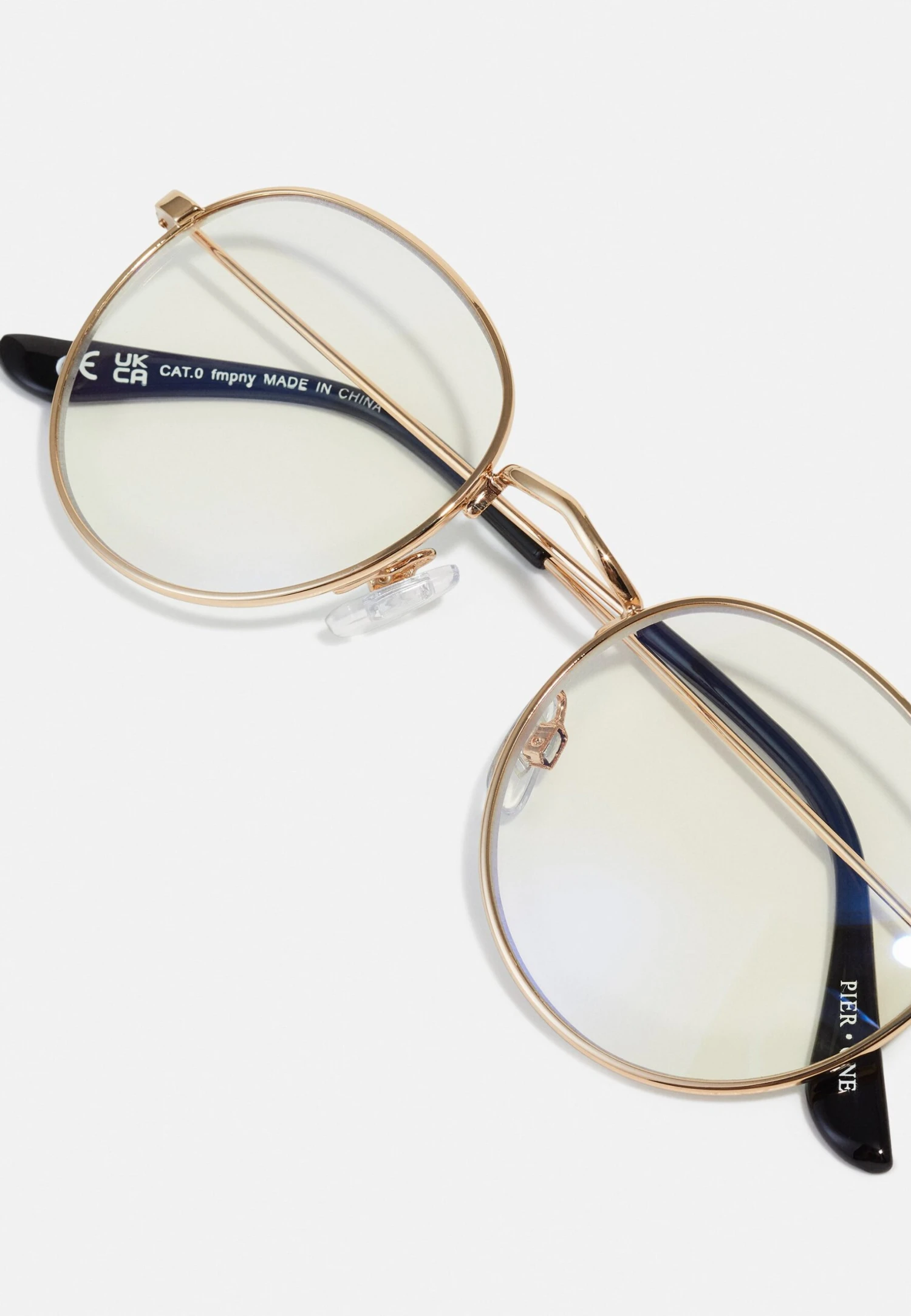 Pier One Unisex - Brillen Met Blauwlichtfilter -Gold- Coloured - Afbeelding 4